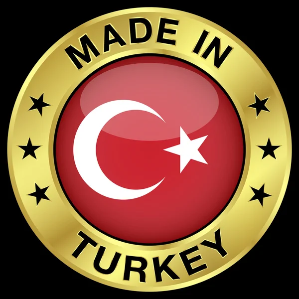 Hecho en Turquía — Vector de stock