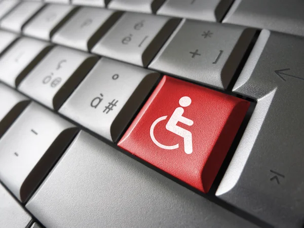 Símbolo do ícone de acessibilidade web — Fotografia de Stock