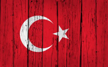 Türkiye'nin bayrak Grunge arka plan