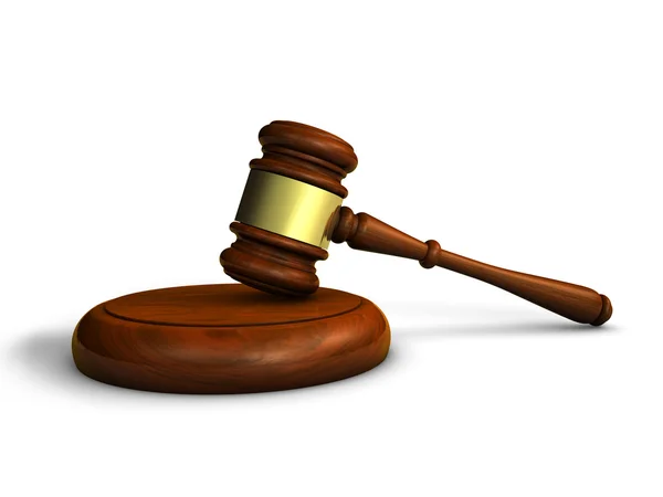 Gavel Law And Justice Symbol — Stock Photo, Image