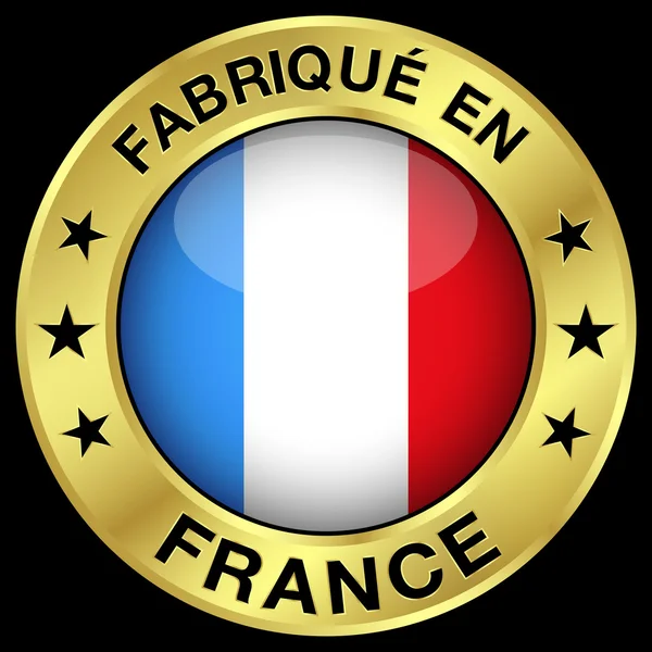 France Made In Badge — Stock Vector