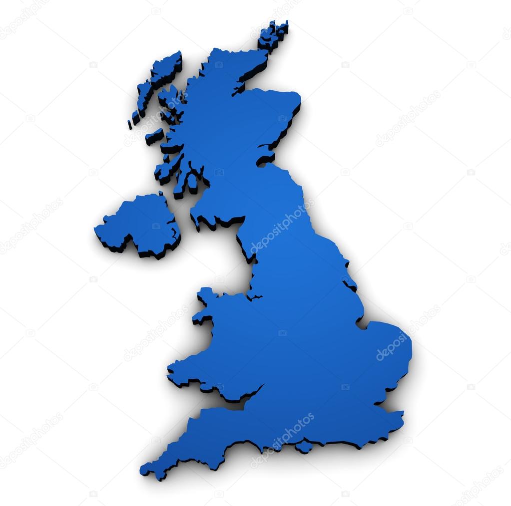 Uk British Map Shape