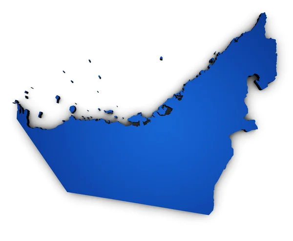 United Arab Emirates Map Shape — Stock Photo, Image