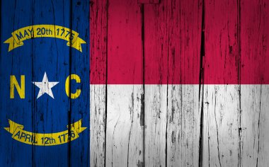North Carolina State Flag Grunge Background clipart