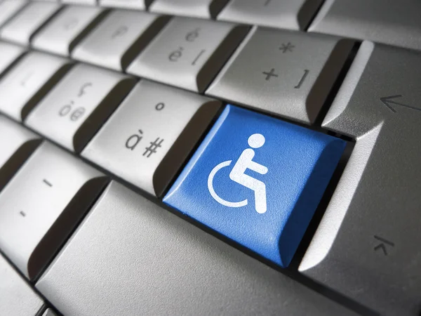 Clé d'ordinateur d'accessibilité Web — Photo