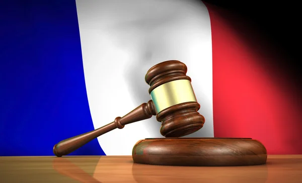 Droit français et justice Concept — Photo