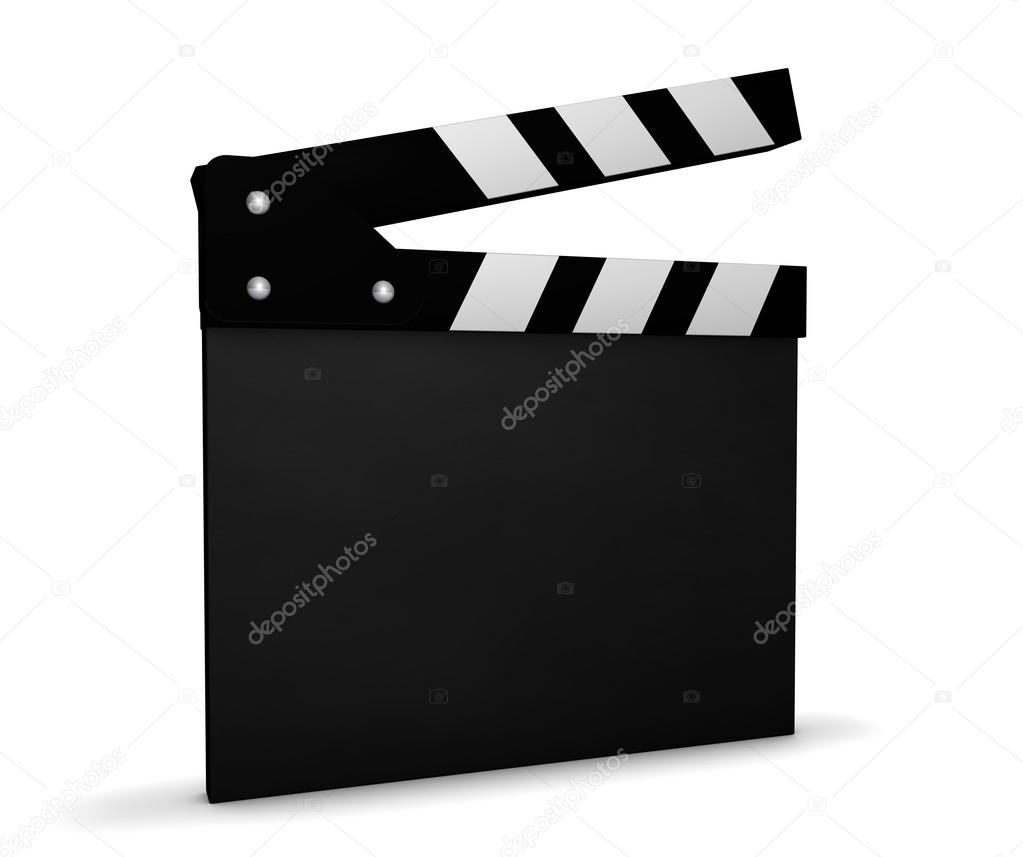 Cinema Video And Movie Blank Clapperboard