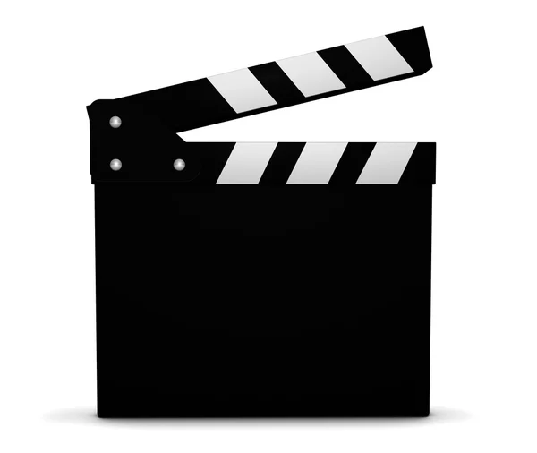 Cinema e filme em branco Clapperboard — Fotografia de Stock