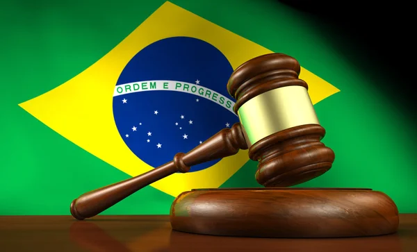 Concepto de Justicia y Derecho de Brasil — Foto de Stock