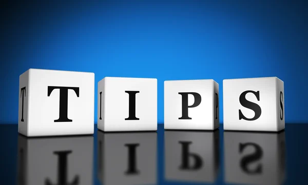 Tips Sign Banner — Stock Photo, Image