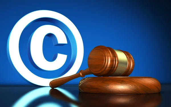Концепція законів про авторське право — стокове фото