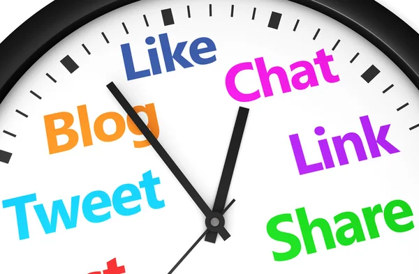 Sociale Media Time Management — Stockfoto