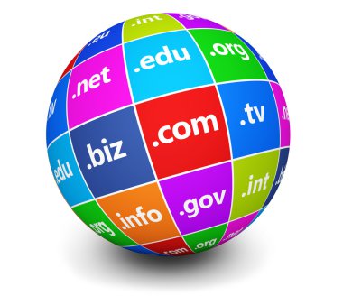 Domain Names Sign Web Globe clipart