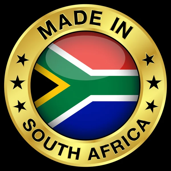 South Africa Made In Badge — Stock Vector