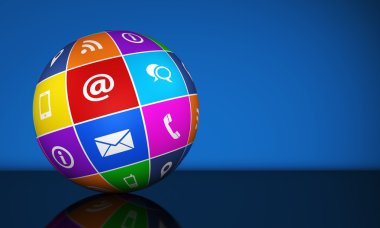 Bize ulaşın Web Simgeler Küre