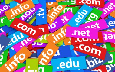 Domain Names Web Concept clipart