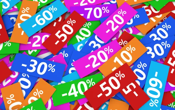 Försäljning Shopping rabatt Soldes — Stockfoto