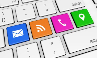 Bize ulaşın Web Bağlantısı klavye