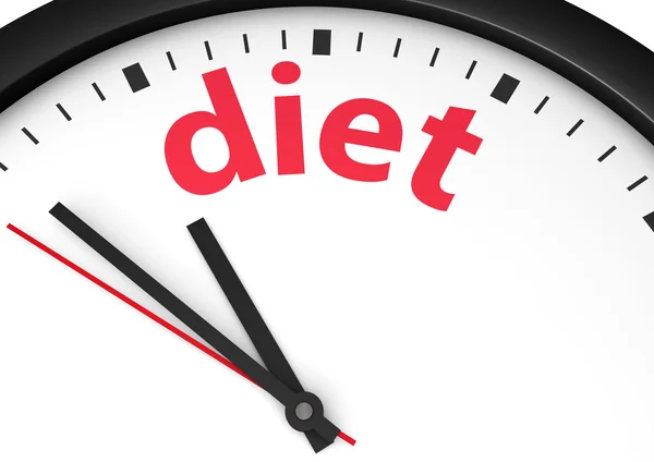 Tiempo para el concepto de dieta — Foto de Stock