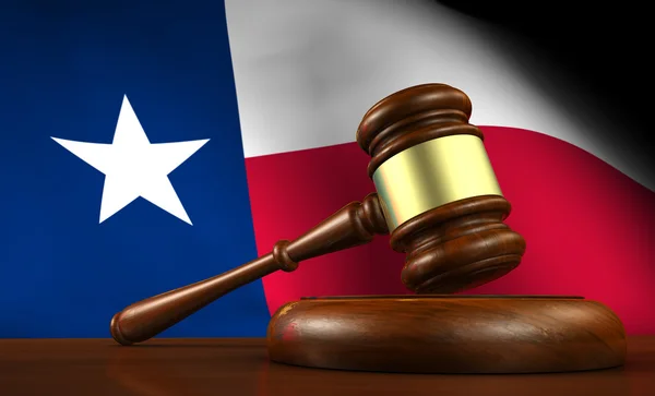 Concepto del Sistema Legal de Texas — Foto de Stock