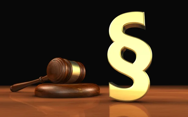 Paragraph Symbol Law Concept — Stock Photo, Image