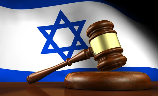 Israel Direito Conceito do Sistema Jurídico — Fotografia de Stock