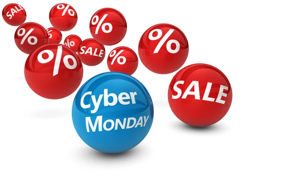 Cyber Monday Sales Xmas Shopping — Stock Photo, Image