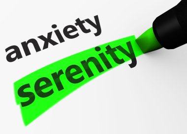 Serenity Vs Anxiety Sign clipart