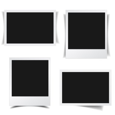 Photo Frame Set Shadow Collection clipart