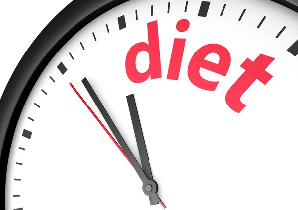 Diet Sign Clock Concept — Stock Photo, Image
