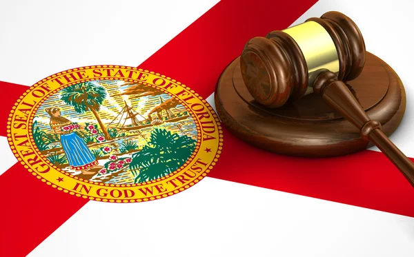 Закон штату Флорида правової системи концепції — стокове фото