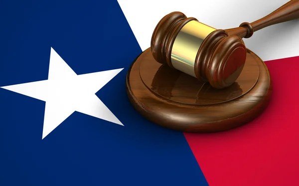 Texas lag rättssystemet koncept — Stockfoto
