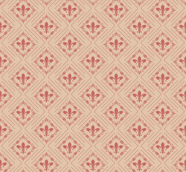 Patrón de damasco sin costuras — Archivo Imágenes Vectoriales