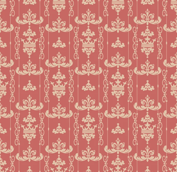 Seamless Pattern Royal style, vector — Stock Vector