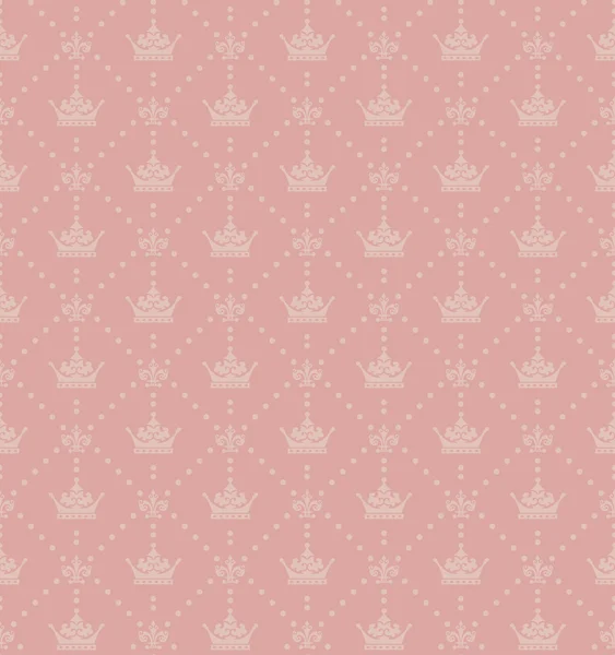 Patrón sin costuras Royal Wallpaper, vector — Archivo Imágenes Vectoriales