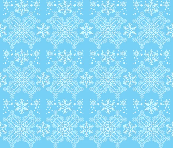 Snöflingor jul bakgrund — Stock vektor
