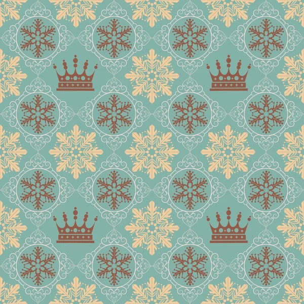 Snowflakes Christmas Background — Stock Vector