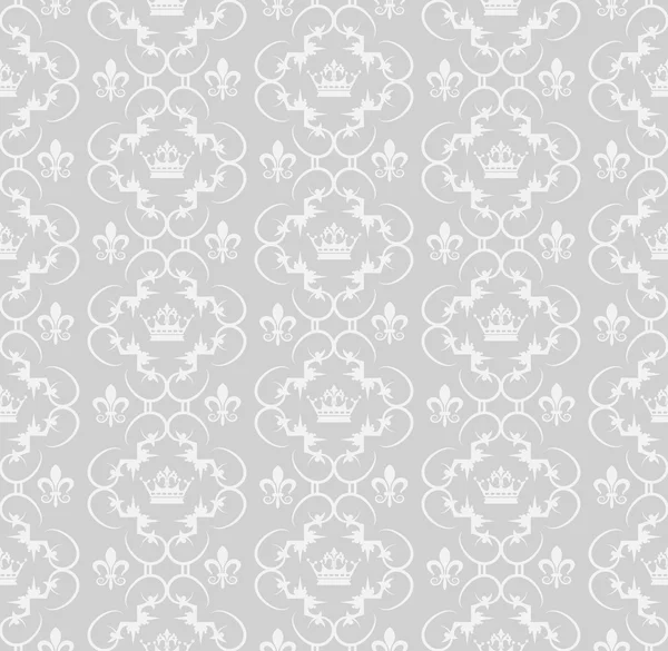 Retro Seamless Pattern Grey — Stock Vector