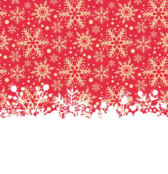 Snowflakes Christmas Background — Stock Vector