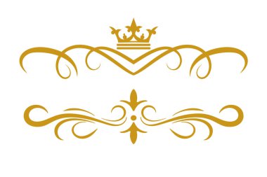 Altın taç vektör resmi