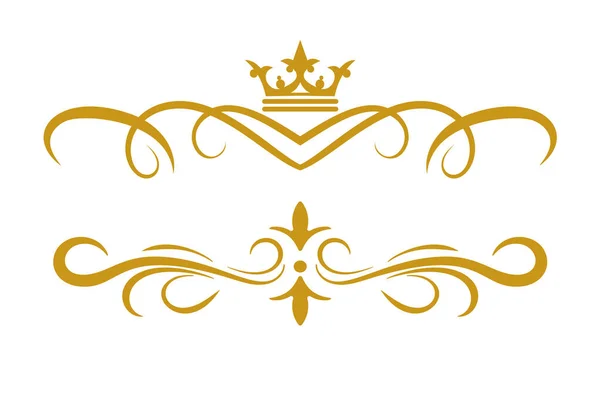 Gouden Kroon Vector Afbeelding — Stockvector