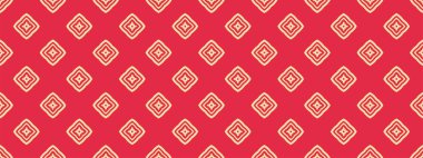 Kusursuz doku duvar kağıdı, kırmızı arkaplan, etnik model, vektör grafikleri