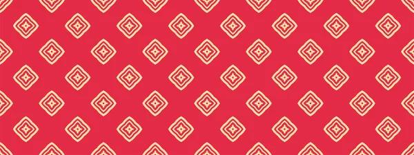 Бесшовные Текстурные Обои Красный Фон Этнический Узор Векторная Графика — стоковый вектор