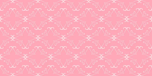 Pinkfarbene Hintergrundmuster Dekoratives Ornament Nahtlose Tapetentextur Ideal Für Stoffe Einbände — Stockvektor