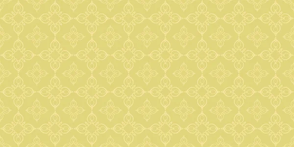 Background Pattern Floral Ornaments Shades Green Seamless Wallpaper Texture Vector — Stock Vector