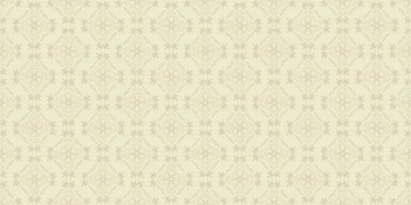 Vintage Background Pattern Dekorativní Ozdoba Béžovém Pozadí Bezešvé Tapety Textury — Stockový vektor
