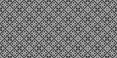 Tasarım vektörü grafikleriniz için siyah ve beyaz arkaplan deseni geometrik duvar kağıdı dokusu
