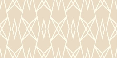 Bej arka planda geometrik süslemeli modern arkaplan deseni. Tasarımınız için duvar kağıdı dokusu