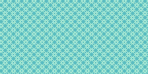 Yeşil arka planda çiçek süsü olan basit bir arkaplan deseni. Tasarımın için duvar kağıdı dokusu. Vektör resmi