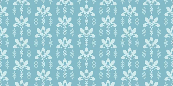 Abstraktní Pozadí Vzor Květinovým Ornamentem Modrém Pozadí Skvělé Pohlednice Obálky — Stockový vektor